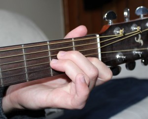 Am chord photo