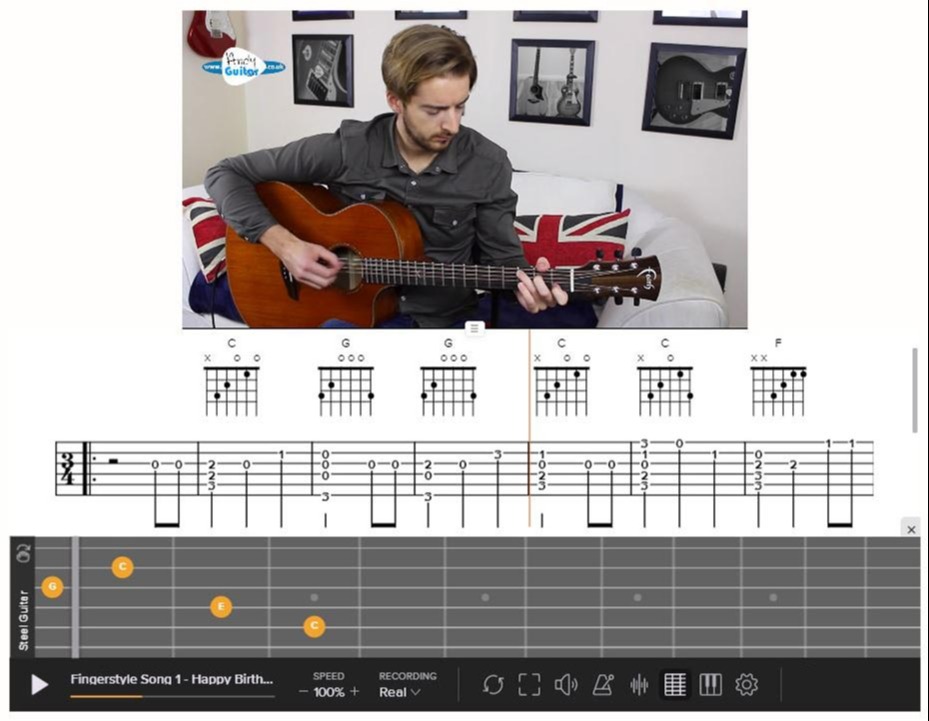 Happy Birthday Guitar Fingerstyle Tab Fingerstyle Song 01 - Happy Birthday | Lessons | Andy Guitar